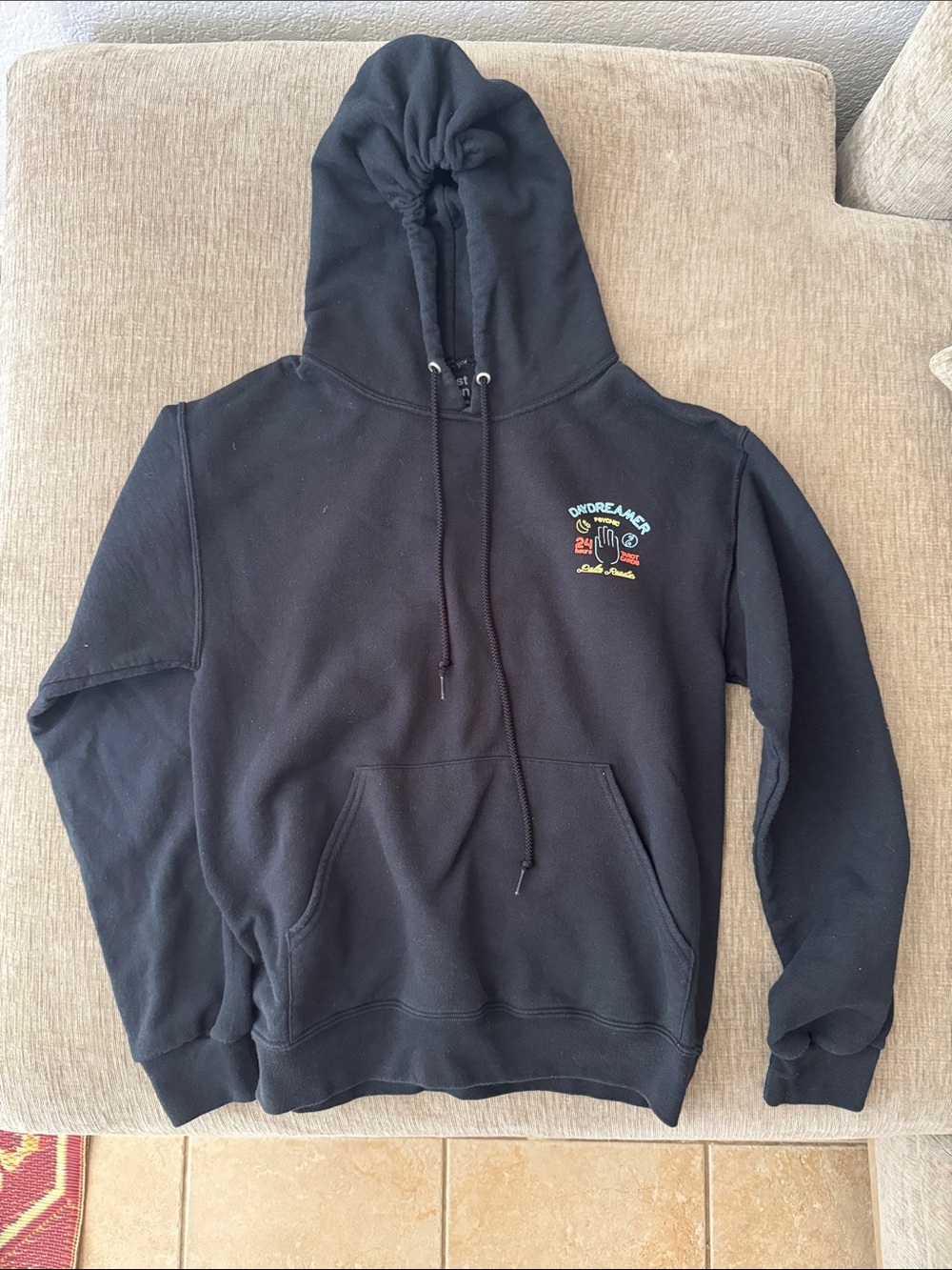 Artist Union Black 'Dreamer' Graphic Pullover Hoodie - Psychic Palm Reader